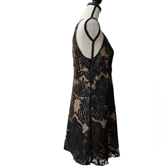 Free People Night Shimmer Mini Dress Sz. 2 - Picture 10 of 14